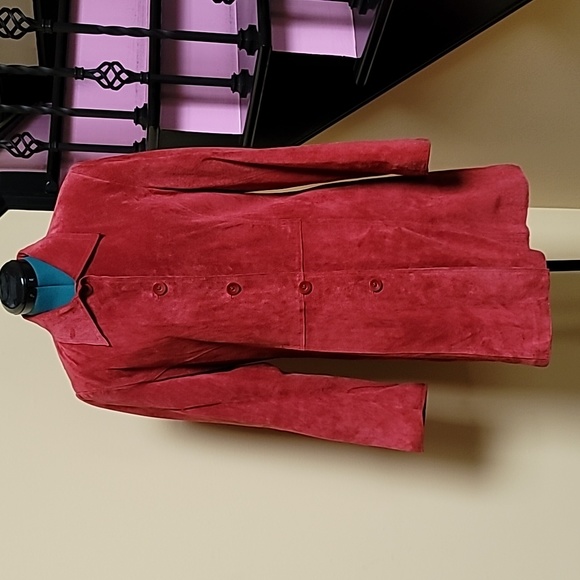 Anonymous John Carlisle Red Leather Jacket - SZ L - Picture 1 of 10